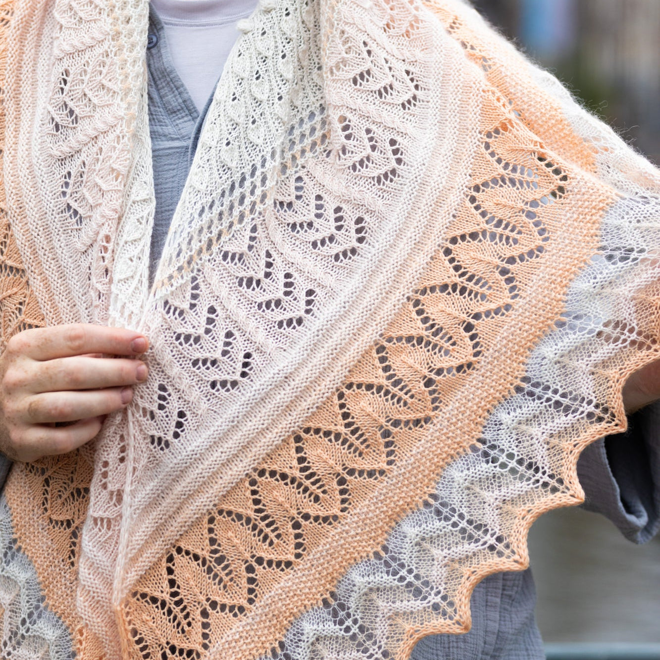 Glowhair Frost Shawl