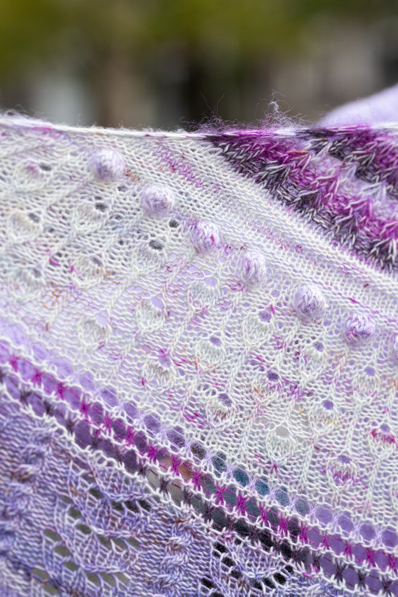 GLOWHAIR FROST SHAWL PATTERN