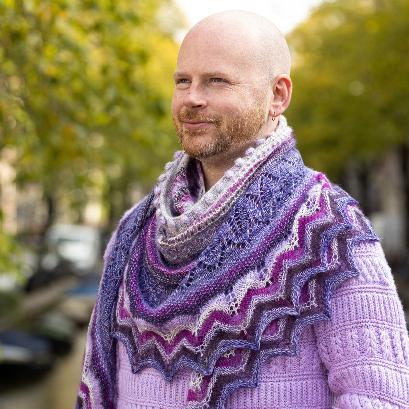 Glowhair Frost Shawl