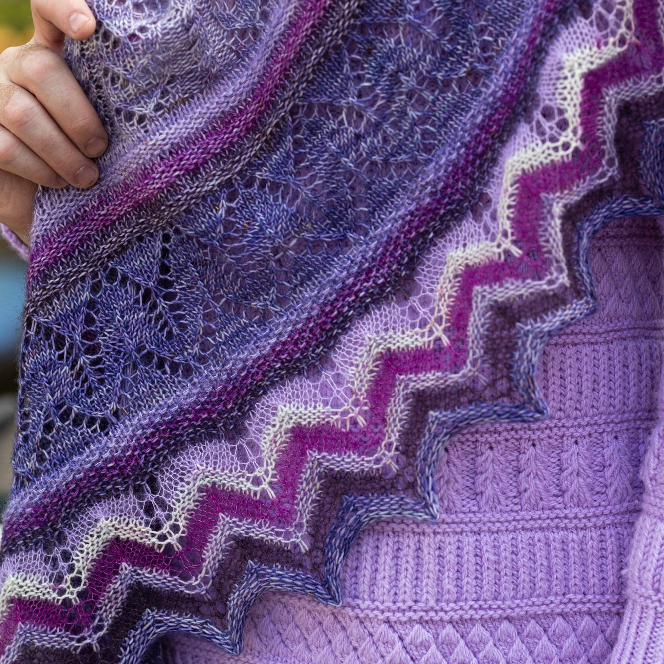 Glowhair Frost Shawl