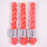 WALK Collection TOUGH SOCK MINI - GOIABA Merino wool Nylon Fingering pink coral Yarn