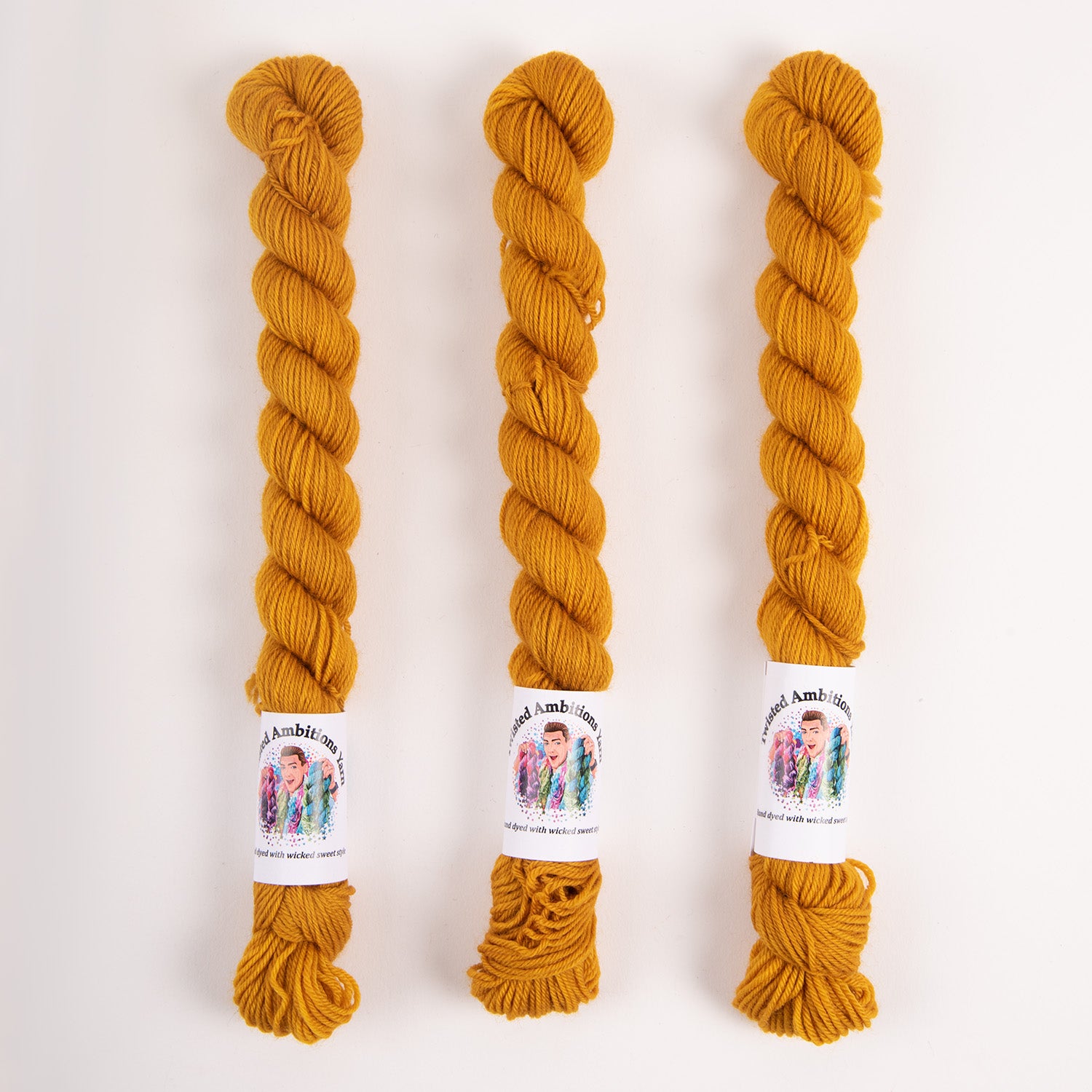 Twisted Ambitions SWEET SOCK MINI - GOLDEN SLUMBER yellow brown Yarn