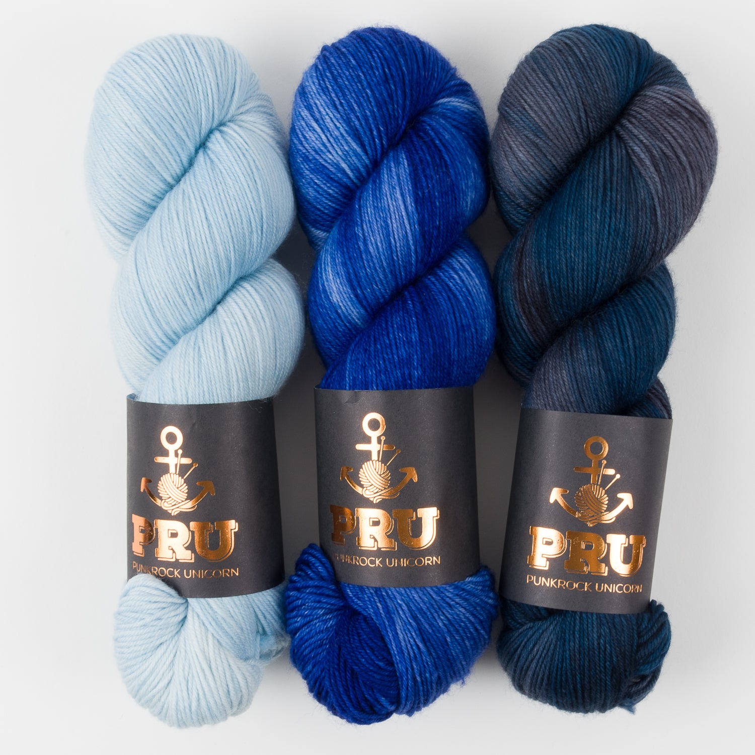 Punk Rock Unicorn GONE SAILING Merino wool Nylon Fingering Quick Kits