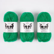 West Wool GLOWHAIR - GRASS GREEN Mohair Silk Lace green Yarn