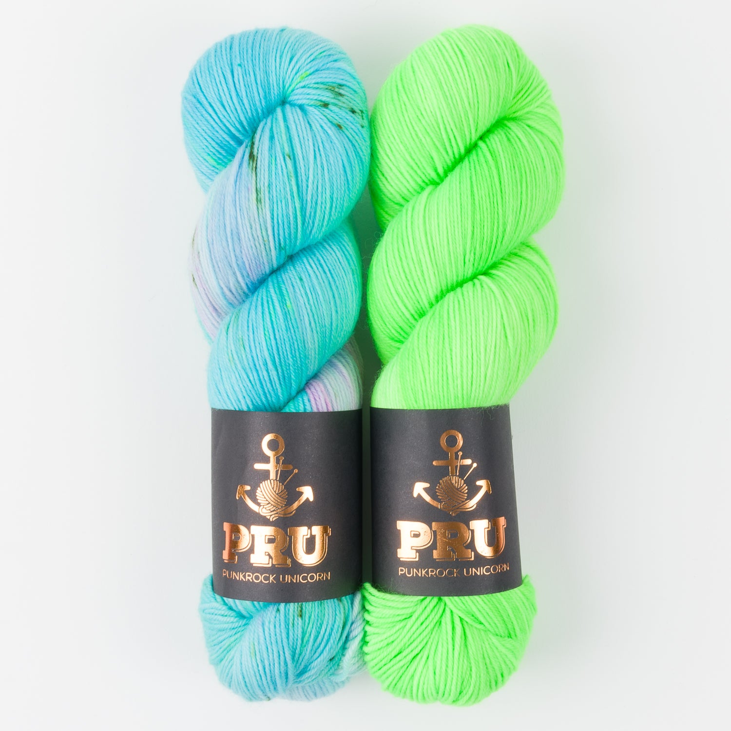 Punk Rock Unicorn GREEN SWIMWEAR Merino wool Nylon Fingering Quick Kits