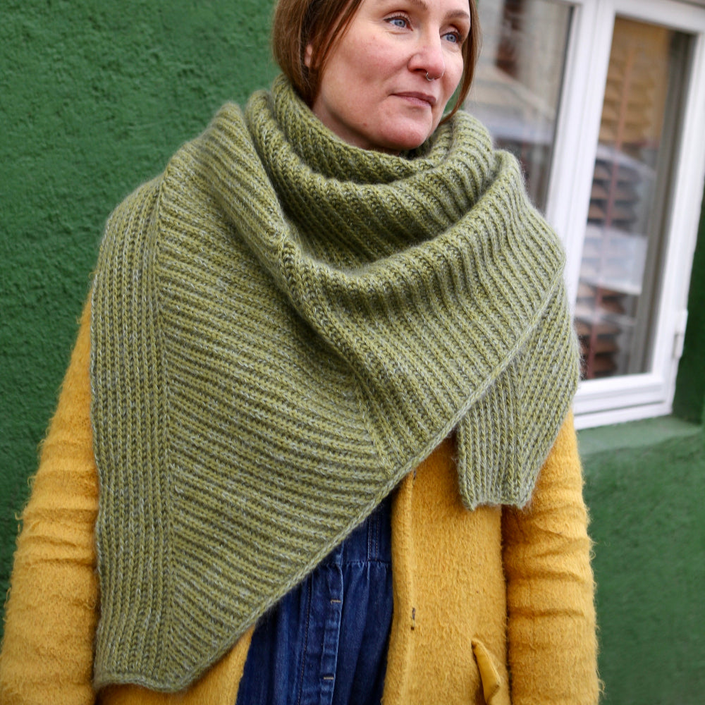 GREYKJAVIK SHAWL - SAGE FERN