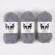 West Wool GLOWHAIR - GREYKJAVIK Mohair Silk Lace grey Yarn