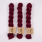 Dark Omen Yarn MERINO SOCK MINI - GRIMM Merino wool Nylon Fingering red Yarn