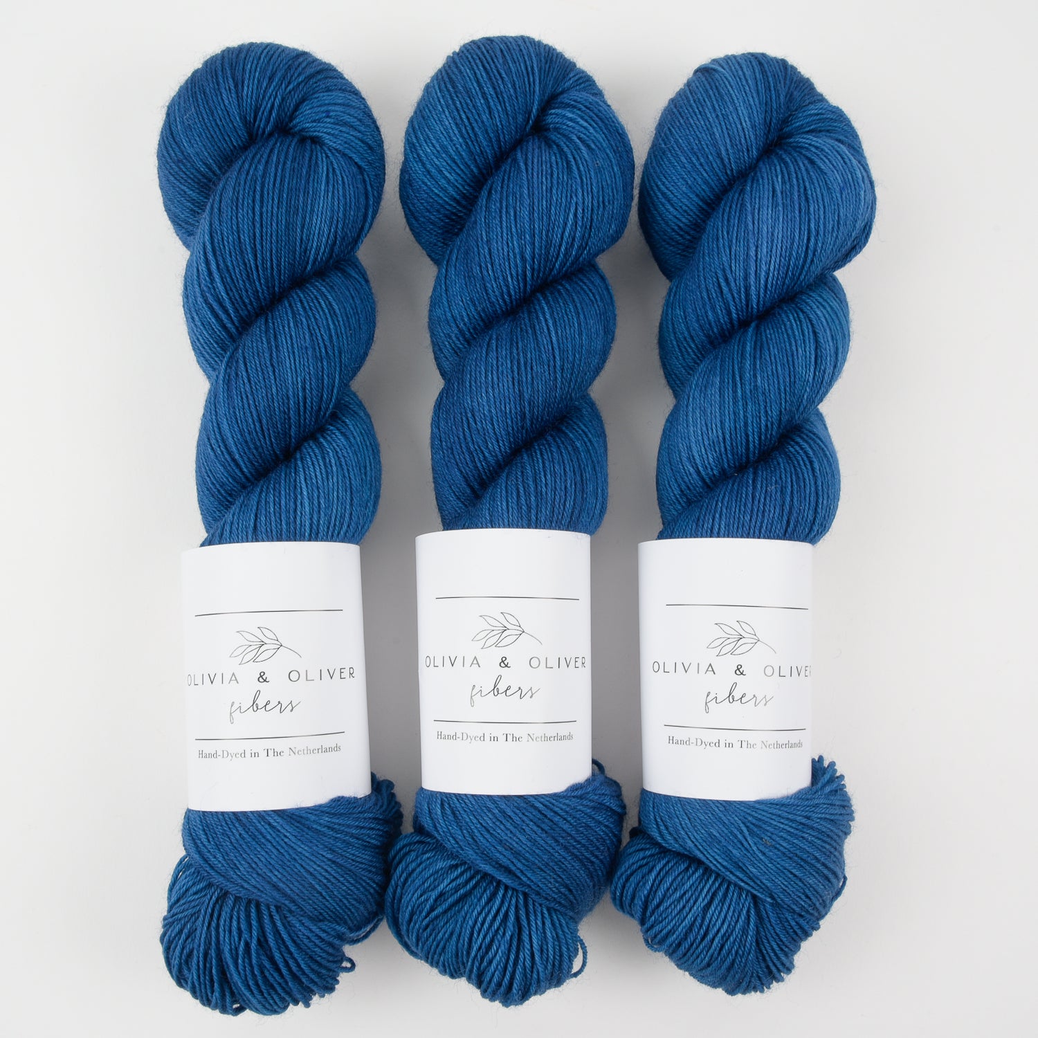 Olivia & Oliver OLIVIA BFL - HAMNØY BFL Wool Blue Faced Leicester Fingering blue Yarn