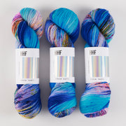 Hedgehog Fibres HEDGEHOG SOCK - AHOY! Merino wool Nylon Fingering blue Yarn