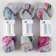 Hedgehog Fibres HEDGEHOG SOCK - CUMULUS Merino wool Nylon Fingering blue Yarn