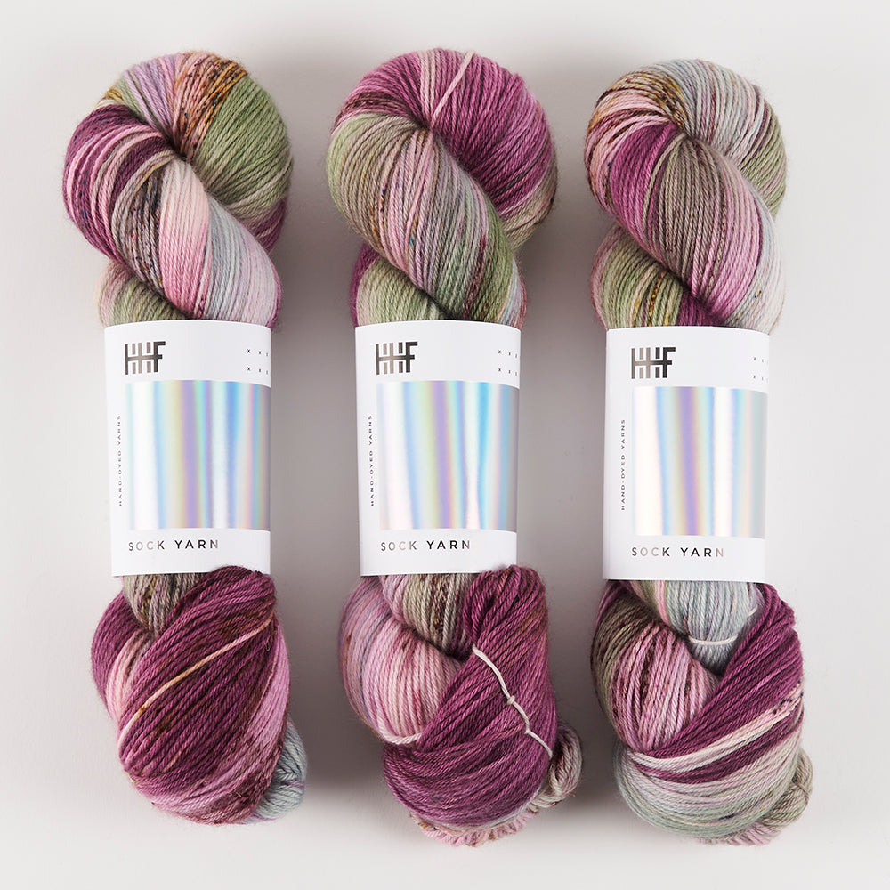 Hedgehog Fibres HEDGEHOG SOCK - DAMSEL Merino wool Nylon Fingering multicolour Yarn