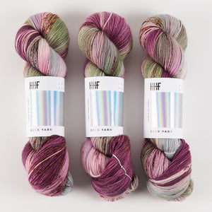 Hedgehog Fibres HEDGEHOG SOCK - DAMSEL Merino wool Nylon Fingering multicolour Yarn