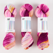 Hedgehog Fibres HEDGEHOG SOCK - DRAGONFRUIT Merino wool Nylon Fingering multicolour fuchsia Yarn