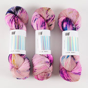 Hedgehog Fibres HEDGEHOG SOCK - DRAMA QUEEN Merino wool Nylon Fingering pink Yarn