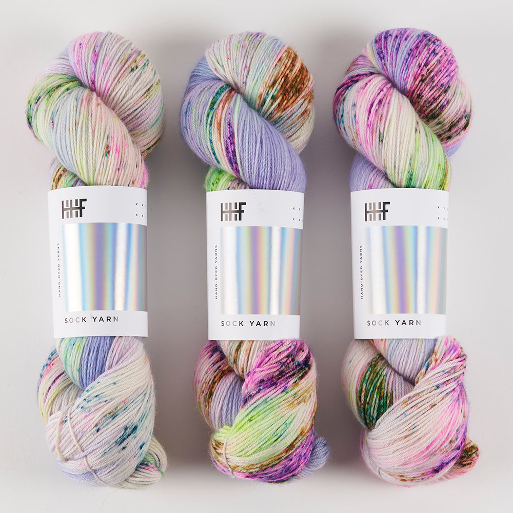 Hedgehog Fibres HEDGEHOG SOCK - FAIRY Merino wool Nylon Fingering multicolour Yarn