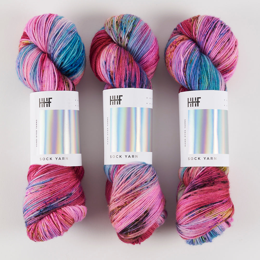 Hedgehog Fibres HEDGEHOG SOCK - FANCY Merino wool Nylon Fingering multicolour Yarn