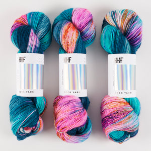 Hedgehog Fibres HEDGEHOG SOCK - FLIP FLOP Merino wool Nylon Fingering multicolour Yarn