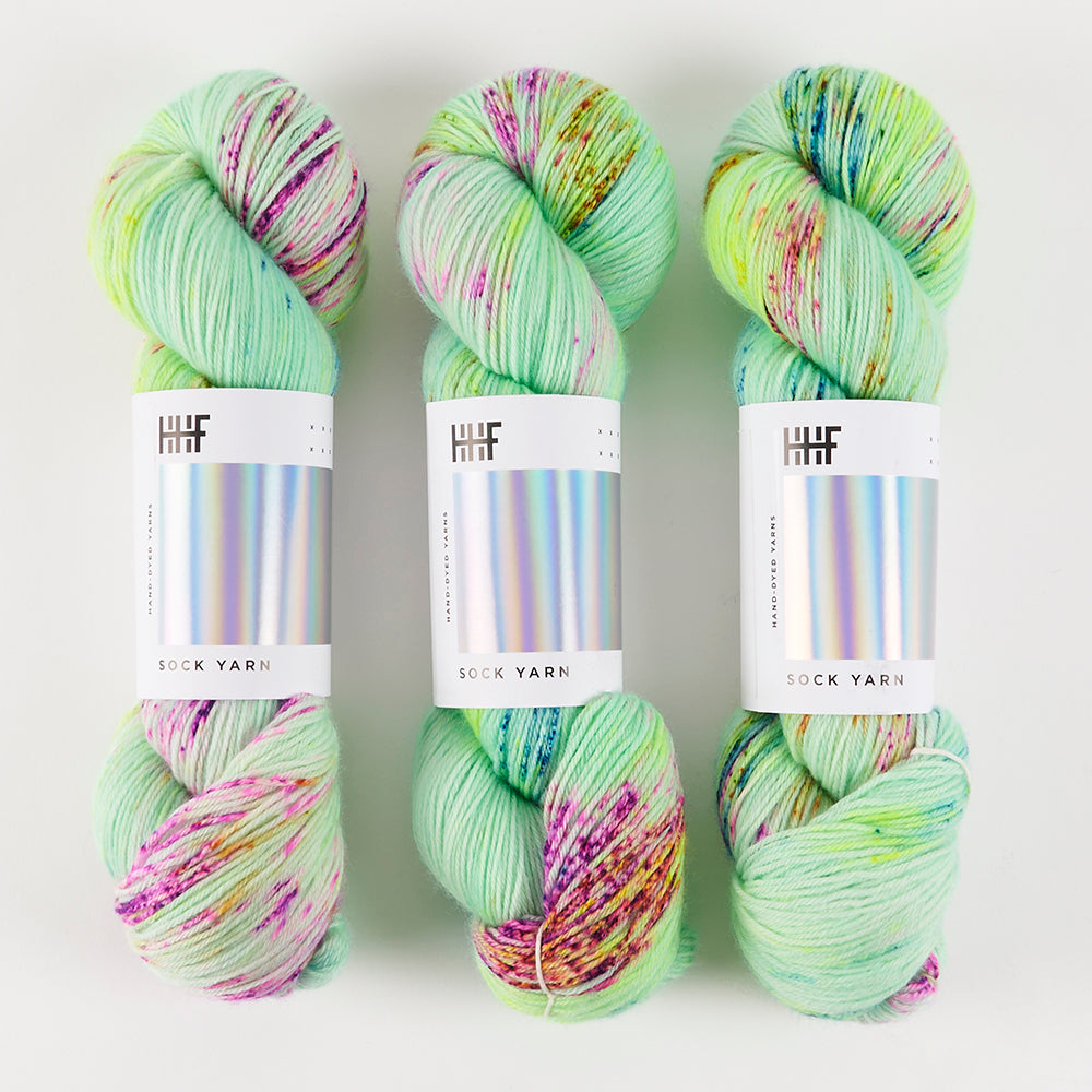 Hedgehog Fibres HEDGEHOG SOCK - FLY Merino wool Nylon Fingering green Yarn