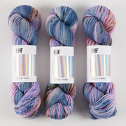 Hedgehog Fibres HEDGEHOG SOCK - KAYAK Merino wool Nylon Fingering purple blue Yarn
