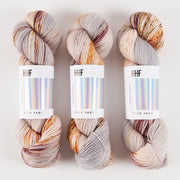 Hedgehog Fibres HEDGEHOG SOCK - LIEBLING Merino wool Nylon Fingering grey beige Yarn