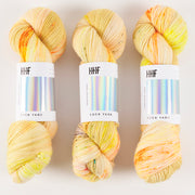 Hedgehog Fibres HEDGEHOG SOCK - LIGHTNING BUG Merino wool Nylon Fingering yellow Yarn
