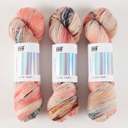 Hedgehog Fibres HEDGEHOG SOCK - LYCHEE Merino wool Nylon Fingering coral Yarn