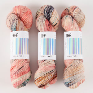 Hedgehog Fibres HEDGEHOG SOCK - LYCHEE Merino wool Nylon Fingering coral Yarn