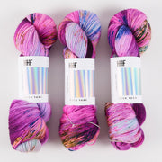 Hedgehog Fibres HEDGEHOG SOCK - ORCHID Merino wool Nylon Fingering multicolour Yarn