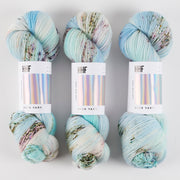 Hedgehog Fibres HEDGEHOG SOCK - OZONE Merino wool Nylon Fingering blue Yarn