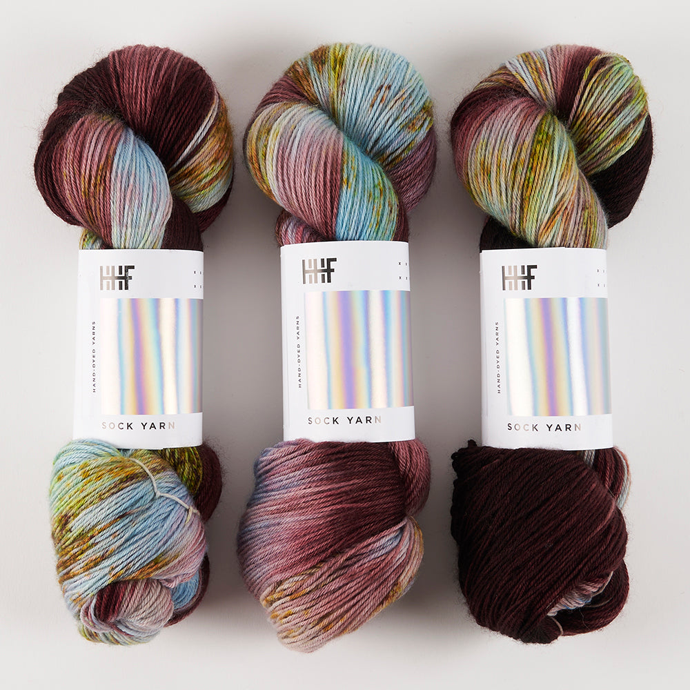 Hedgehog Fibres HEDGEHOG SOCK - PLUME Merino wool Nylon Fingering multicolour Yarn