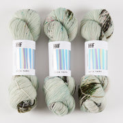 Hedgehog Fibres HEDGEHOG SOCK - POND LIFE Merino wool Nylon Fingering green Yarn