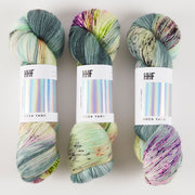 Hedgehog Fibres HEDGEHOG SOCK - PRAYING MANTIS Merino wool Nylon Fingering green Yarn