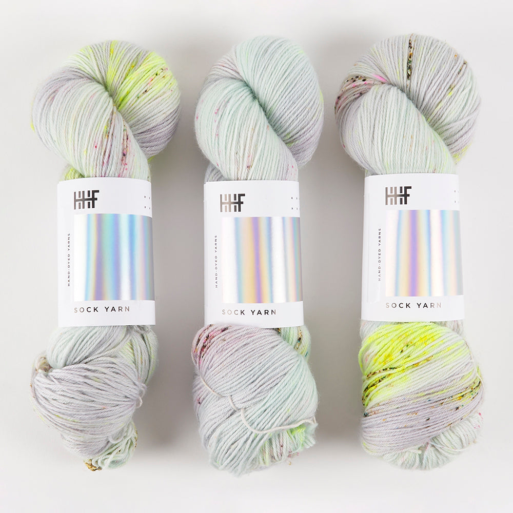 Hedgehog Fibres HEDGEHOG SOCK - SEAGLASS Merino wool Nylon Fingering multicolour Yarn
