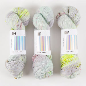 Hedgehog Fibres HEDGEHOG SOCK - SEAGLASS Merino wool Nylon Fingering multicolour Yarn