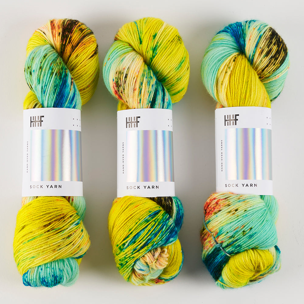 Hedgehog Fibres HEDGEHOG SOCK - TREE FROG Merino wool Nylon Fingering multicolour Yarn