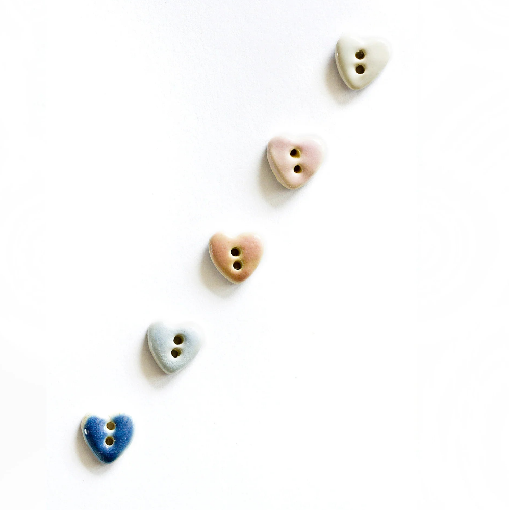 Incomparable Buttons PASTEL HEART BUTTONS Button