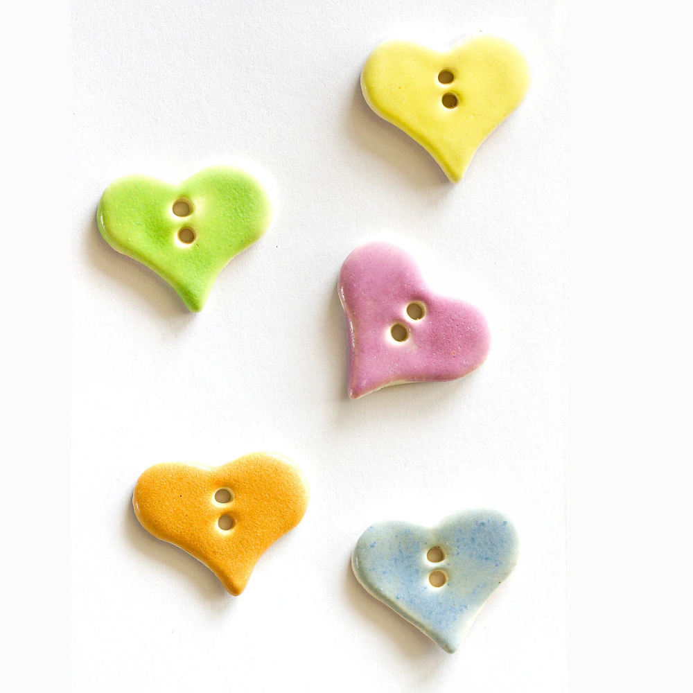 BIG PASTEL HEART BUTTONS
