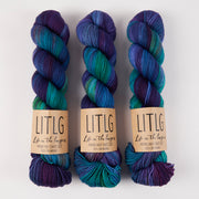 Life in The Long Grass HIGH TWIST SOCK - AMETHYST Merino wool Fingering purple Yarn