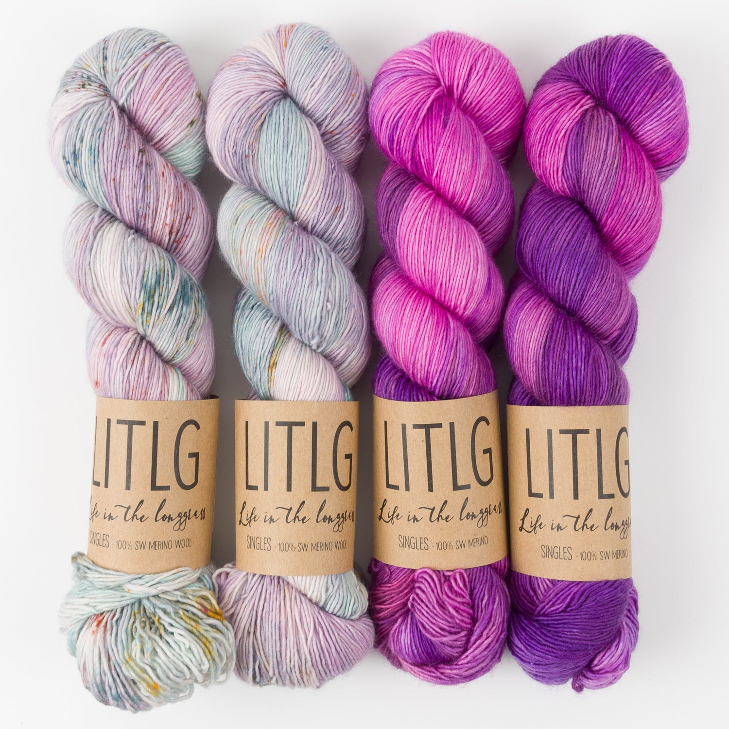 Life in The Long Grass HIP GARNETS Merino wool Fingering Quick Kits