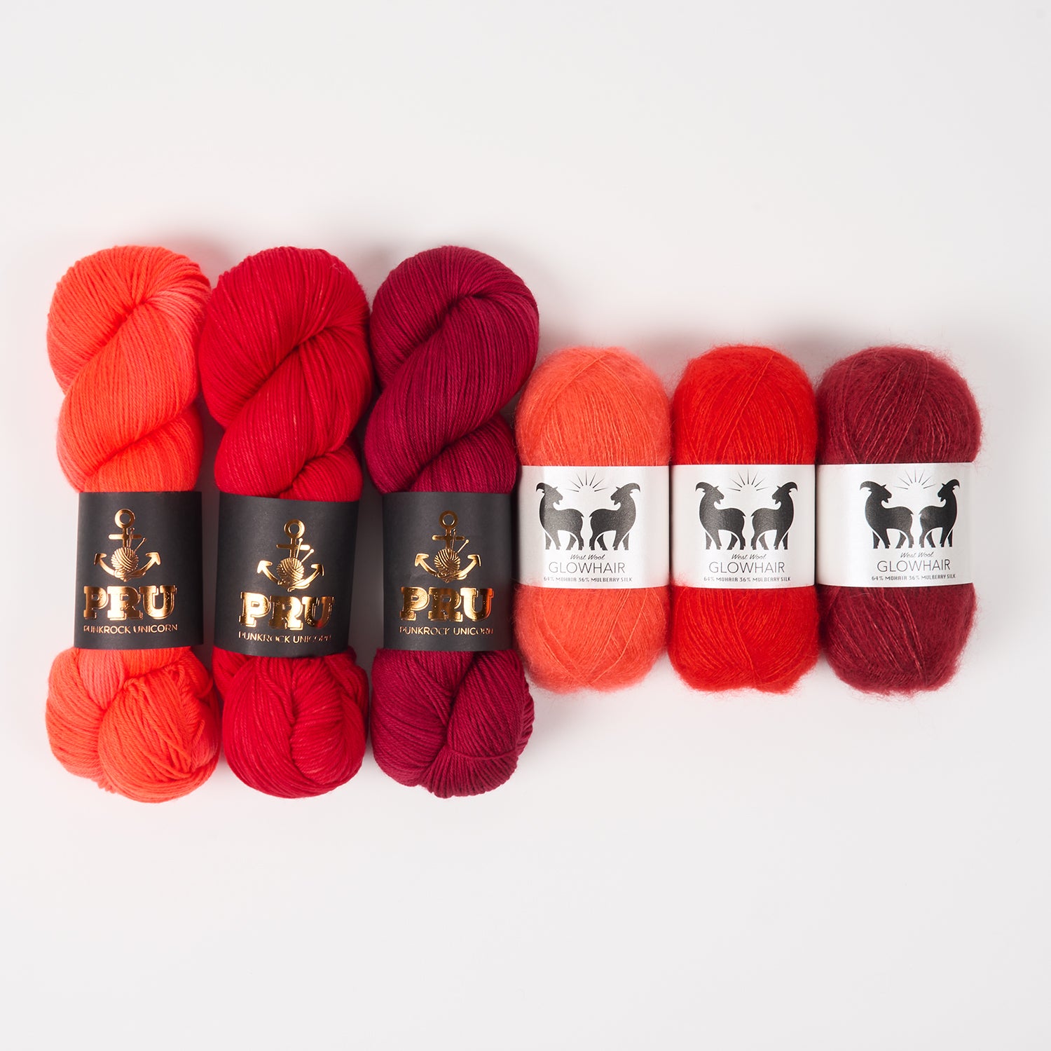 Punk Rock Unicorn WESTKNITS KIT - YUZU FROST Merino wool Nylon Mohair Silk Fingering  Lace Westknits Kits