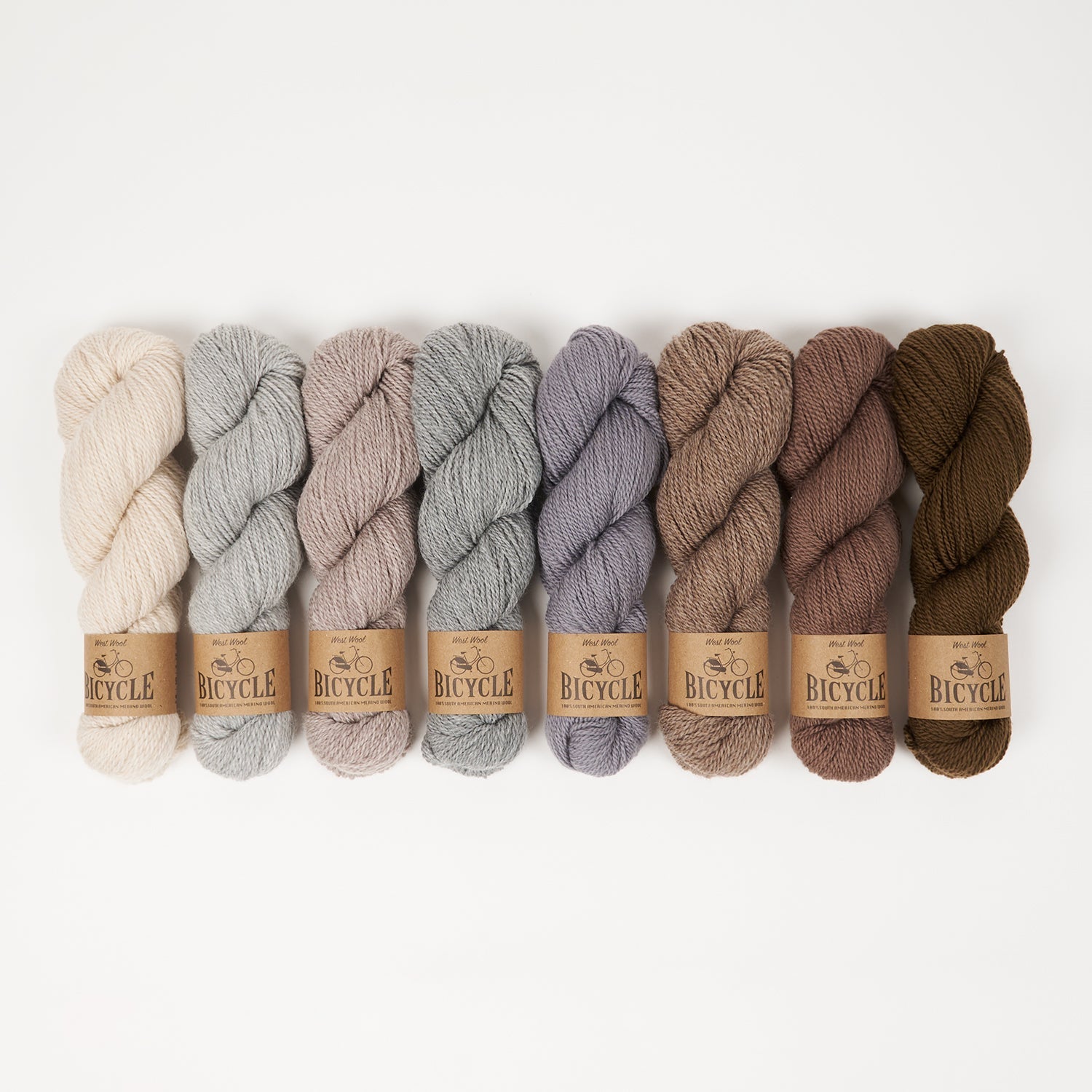 West Wool WESTKNITS KIT - BROWN SHEEP Merino wool Fingering beige brown grey Westknits Kits