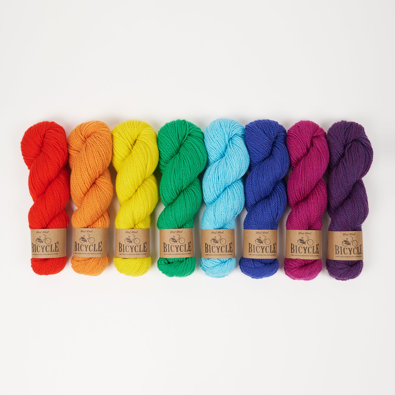 West Wool RAINBOW STREET Merino wool Fingering Quick Kits
