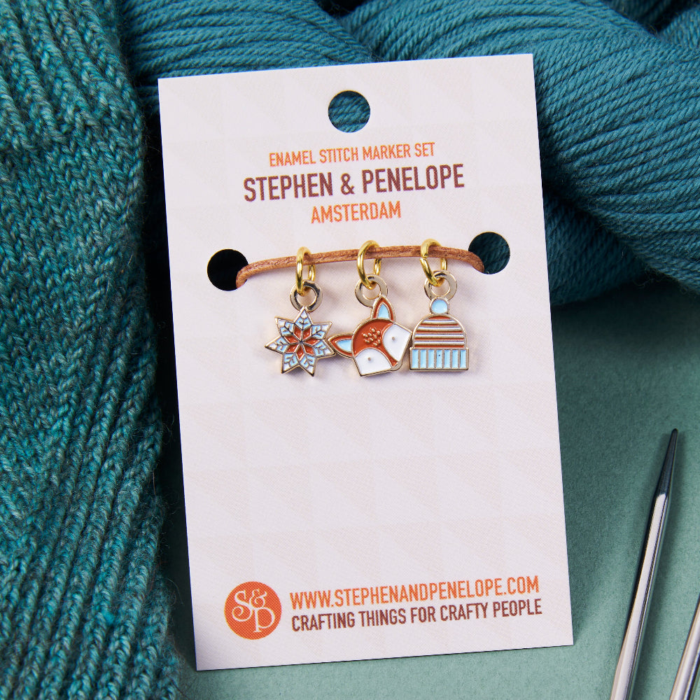HKAL 2025 ENAMEL STITCH MARKER SET - FOX