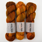 Qing Fibre DASHING SASSY - HONEYCOMB Merino wool Fingering brown Yarn