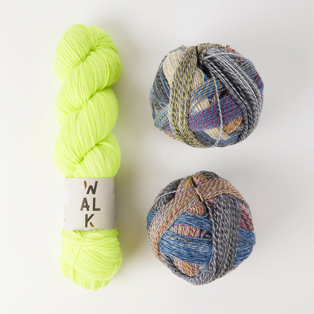 Schoppel-Wolle FÖHNLAGE LIME Merino wool Nylon Mixed Weight Quick Kits