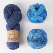 Schoppel-Wolle MIDNIGHT INDIGO Merino wool Nylon Mixed Weight Quick Kits