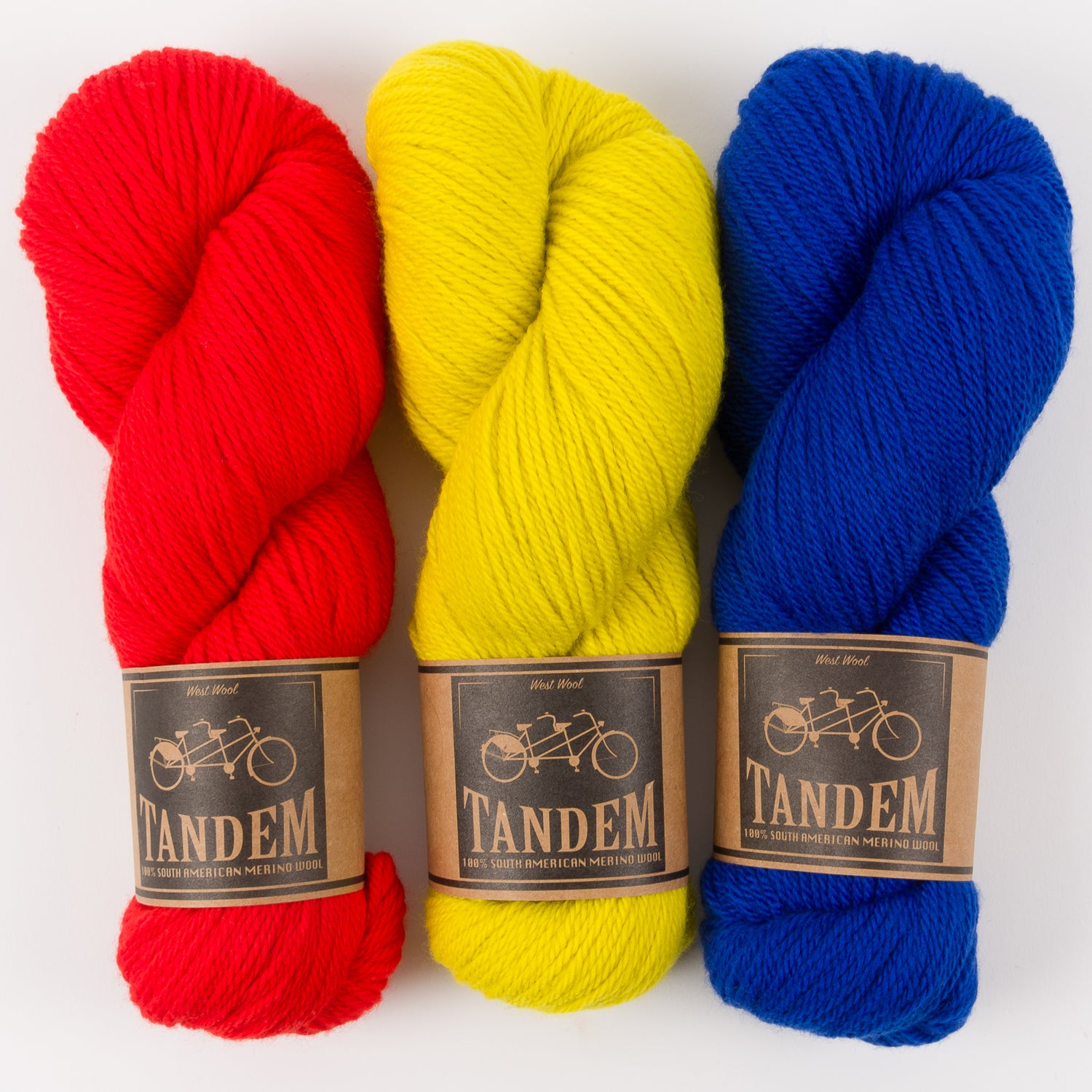 West Wool HOT BLUE Merino wool DK Quick Kits