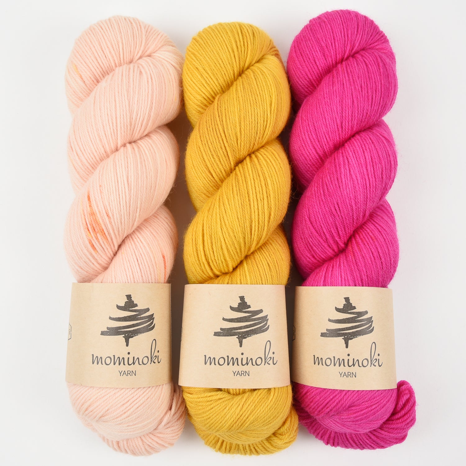 Mominoki Yarn HOT SAFRAN Merino wool Polyamide Fingering Quick Kits