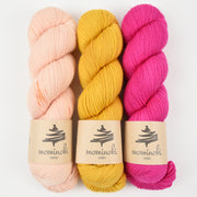 Mominoki Yarn HOT SAFRAN Merino wool Polyamide Fingering Quick Kits